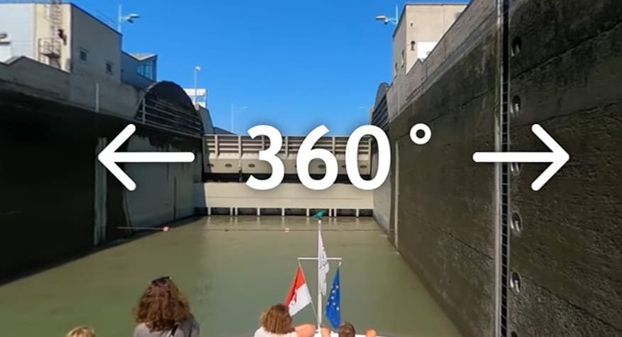 Berufsinfo-Video - Binnenschifffahrt: Schleuse Freudenau bis Ausfahrt (360°) – Teil 2